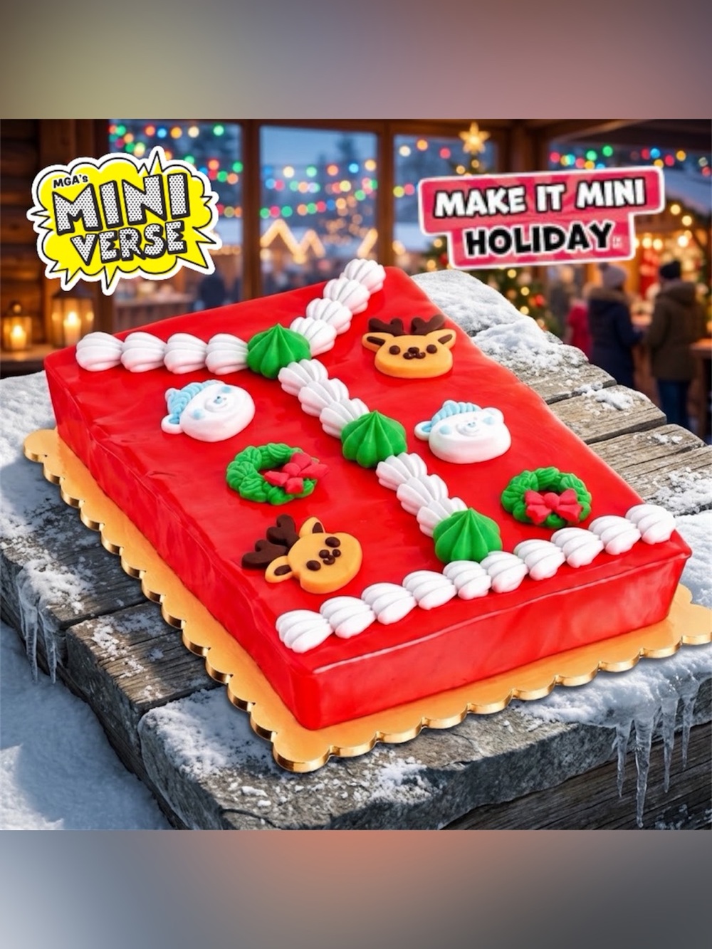 MGA's Miniverse Make It Mini 2026 Holiday Series 4: UGLY SWEATER CAKE (Sealed)